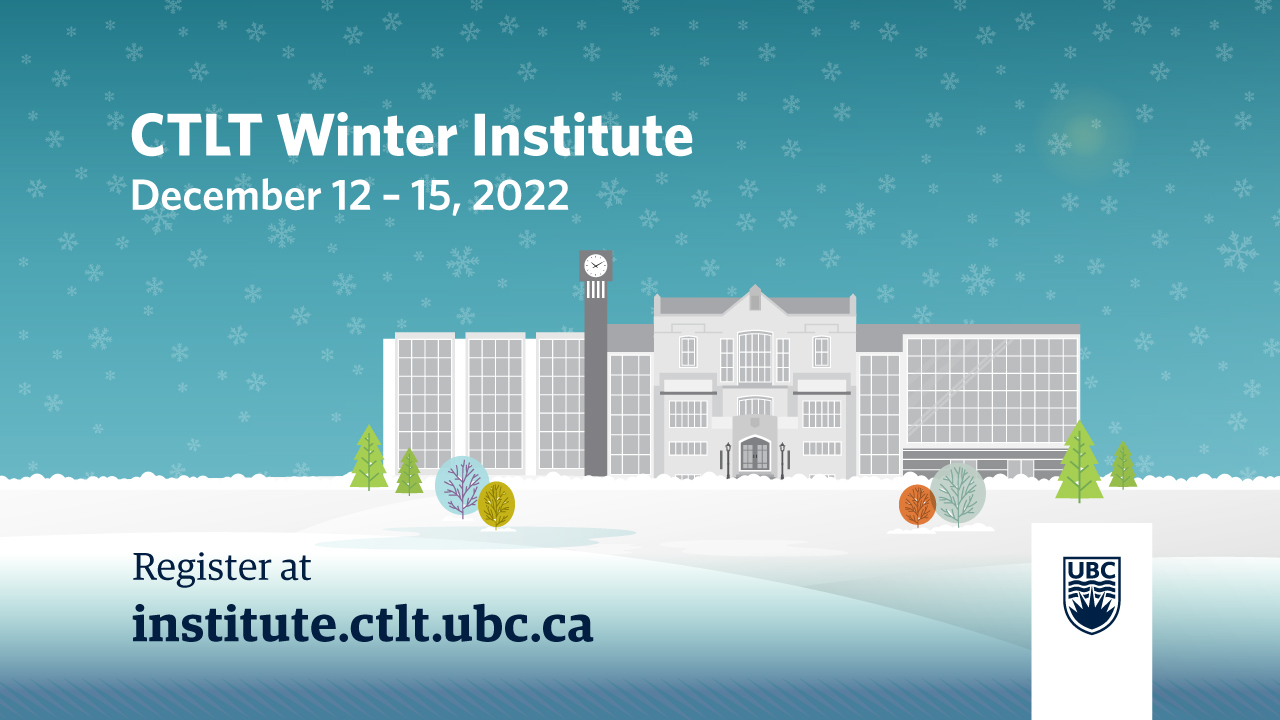 CTLT Winter Institute teaching & learning workshops
