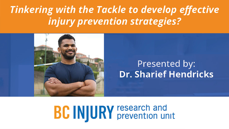 BC Injury Research & Prevention Unit webinar: Dr. Sharief Hendricks