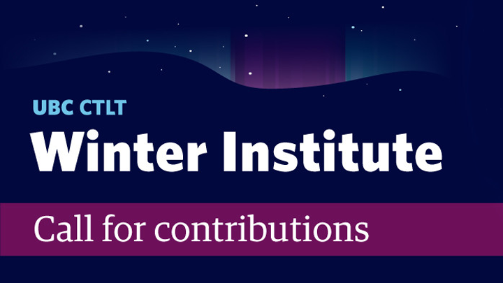 CTLT Winter Institute: Submit a session proposal