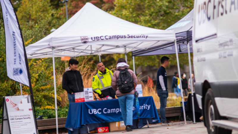 Vancouver Campus Safety Awareness Week Sep. 18-22