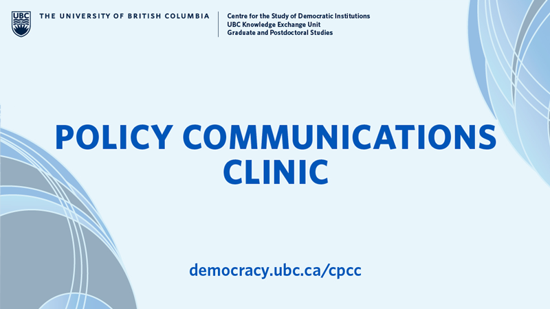 Policy Communications Clinic & workshops