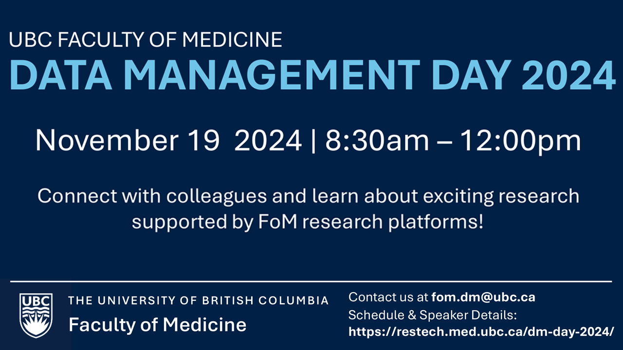 Faculty of Medicine Data Management Day 2024