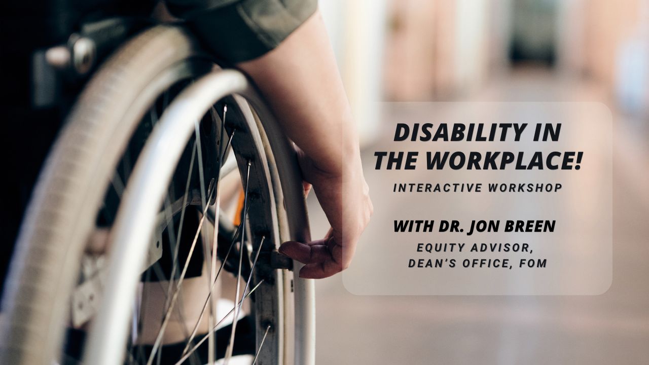 Disability in the Workplace: Register for an interactive workshop